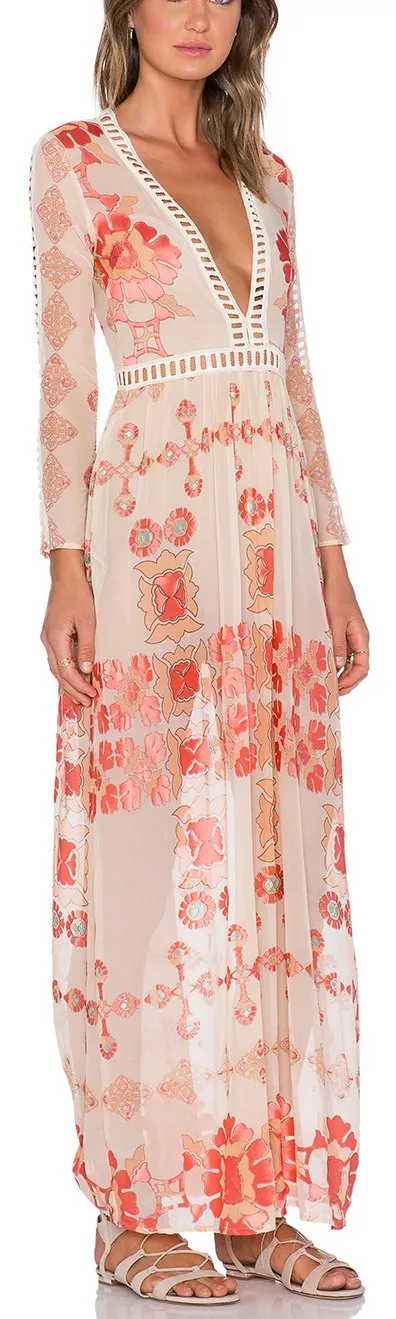 'Barcelona' Maxi Dress, Light