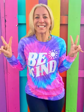 Be Kind Berry Groovy Long Sleeve Tee