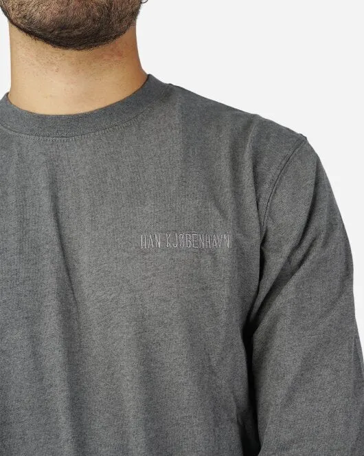 Casual Long Sleeve Tee - Dark Grey