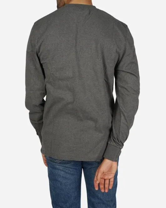 Casual Long Sleeve Tee - Dark Grey