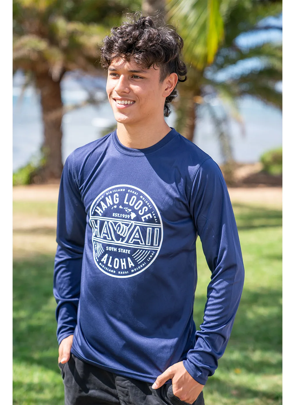 Cool Long Sleeve T-Shirt: SHAKA HAWAII