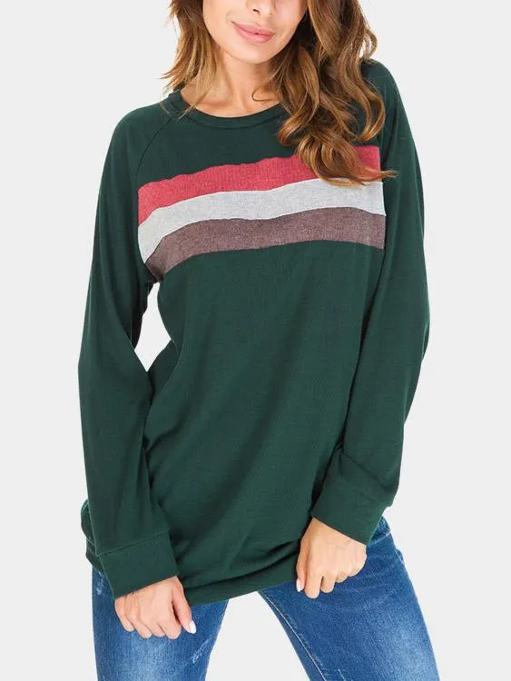 Custom Pullover Long Sleeve Green T-Shirts