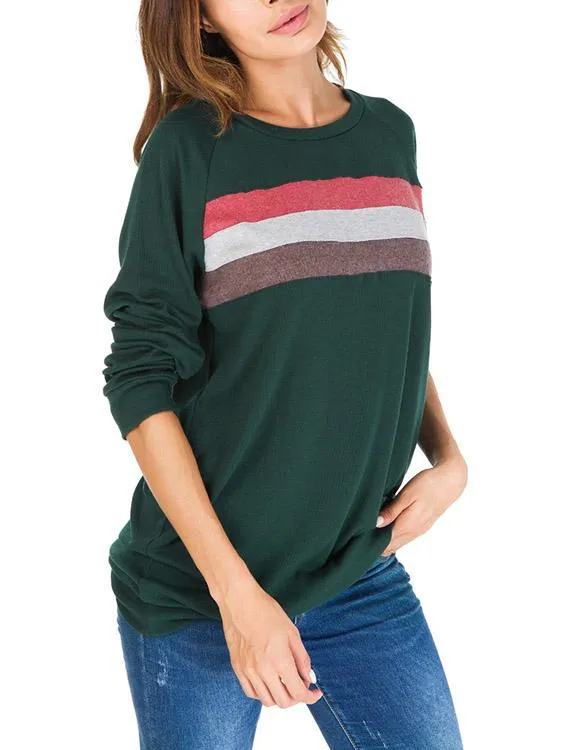 Custom Pullover Long Sleeve Green T-Shirts