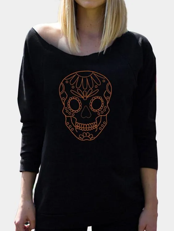 Custom Round Neck Printed Long Sleeve Top