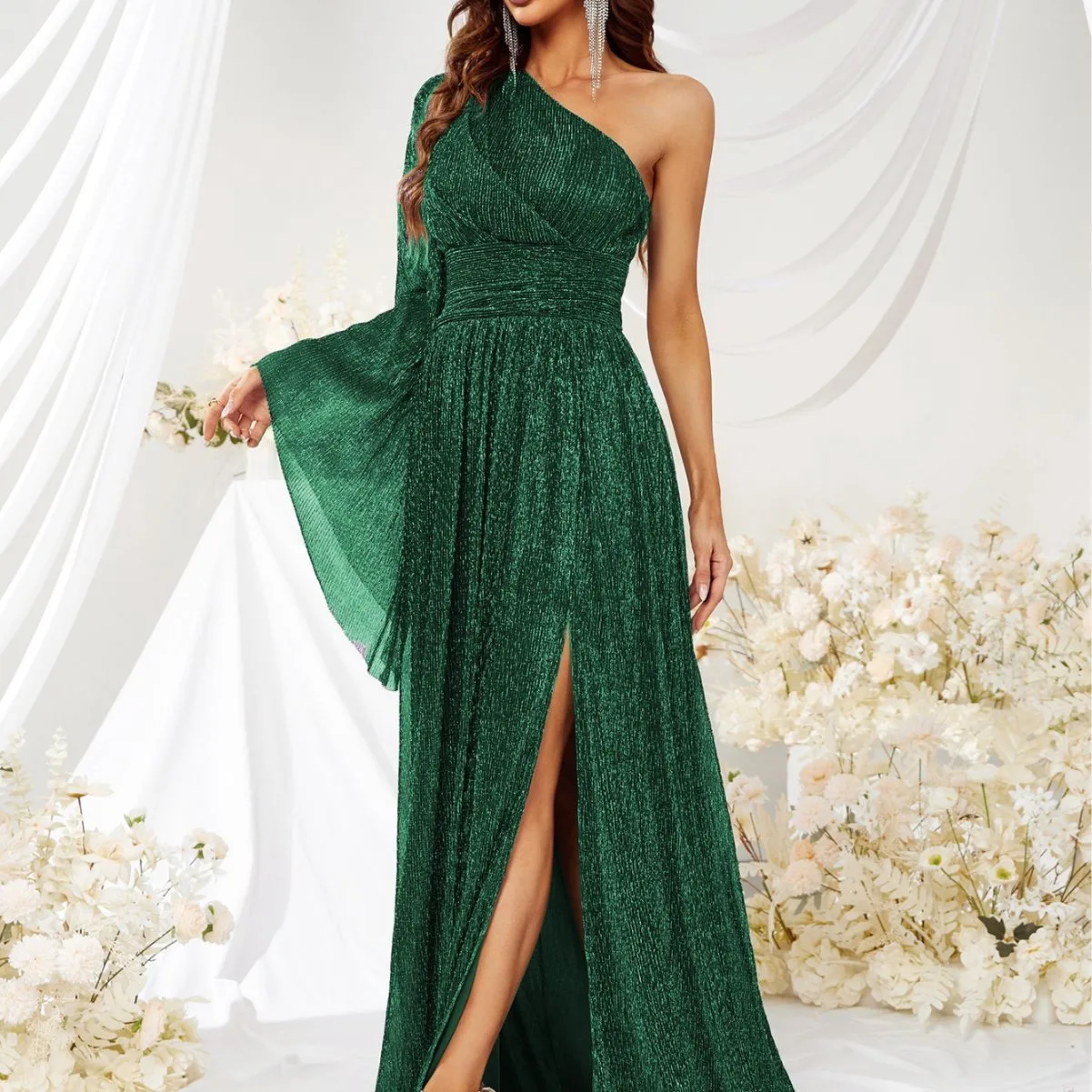 Desiree One Shoulder Evening Dress