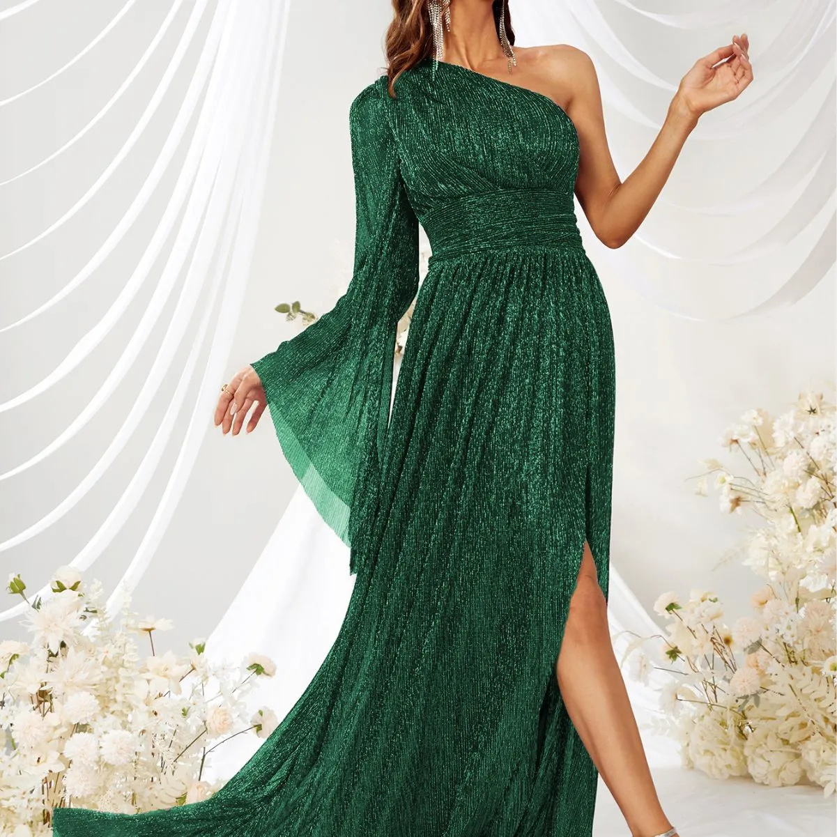 Desiree One Shoulder Evening Dress