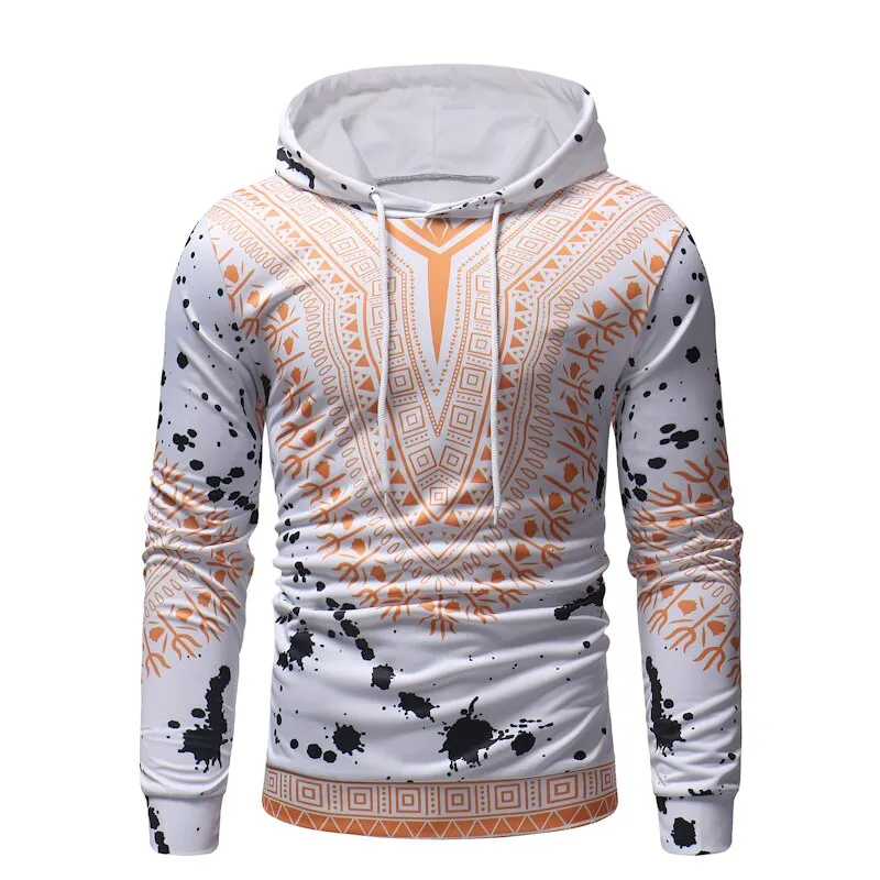 Ethnic printed casual hooded sweater Shirt