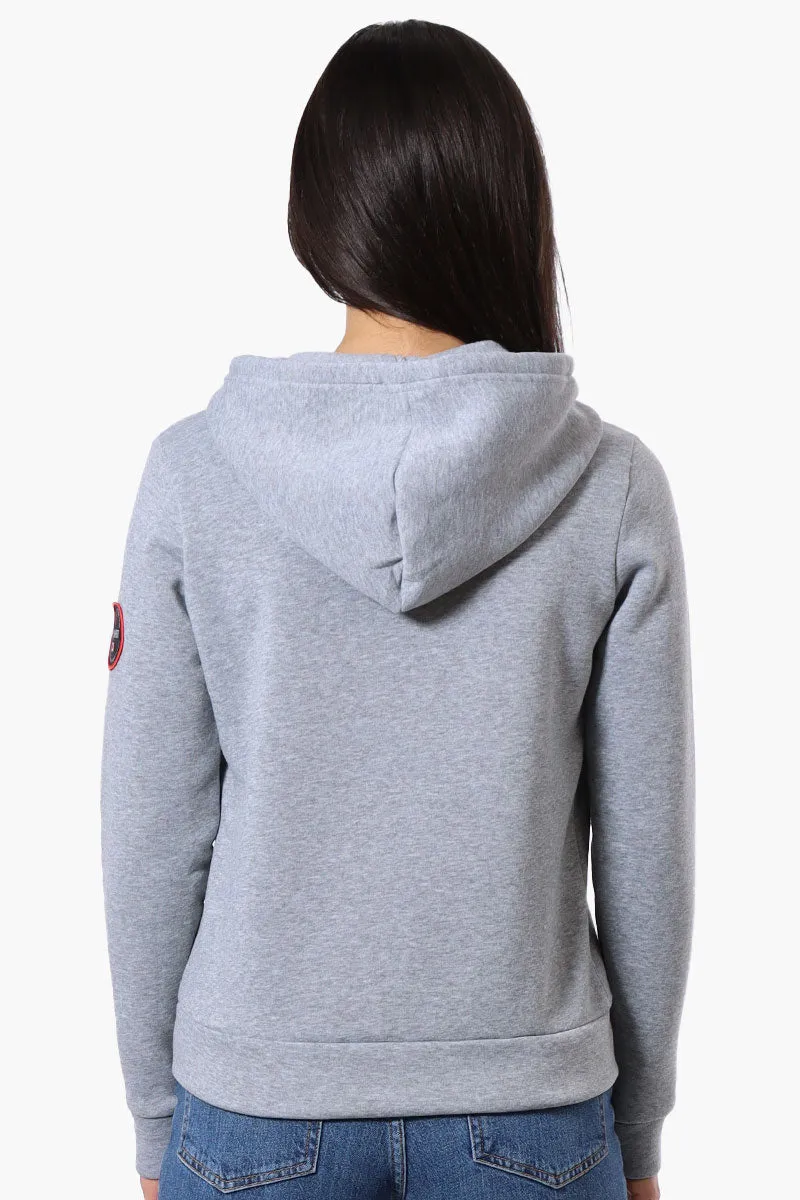 Fahrenheit Piping Detail Zip Up Hoodie - Grey