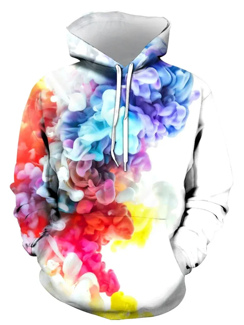 Fashion Mens Hoodies 3D Print Colorful Galaxy Pullover Sweatshirt Casual Oversized Hoodie For Men Women Sudaderas Para Hombres