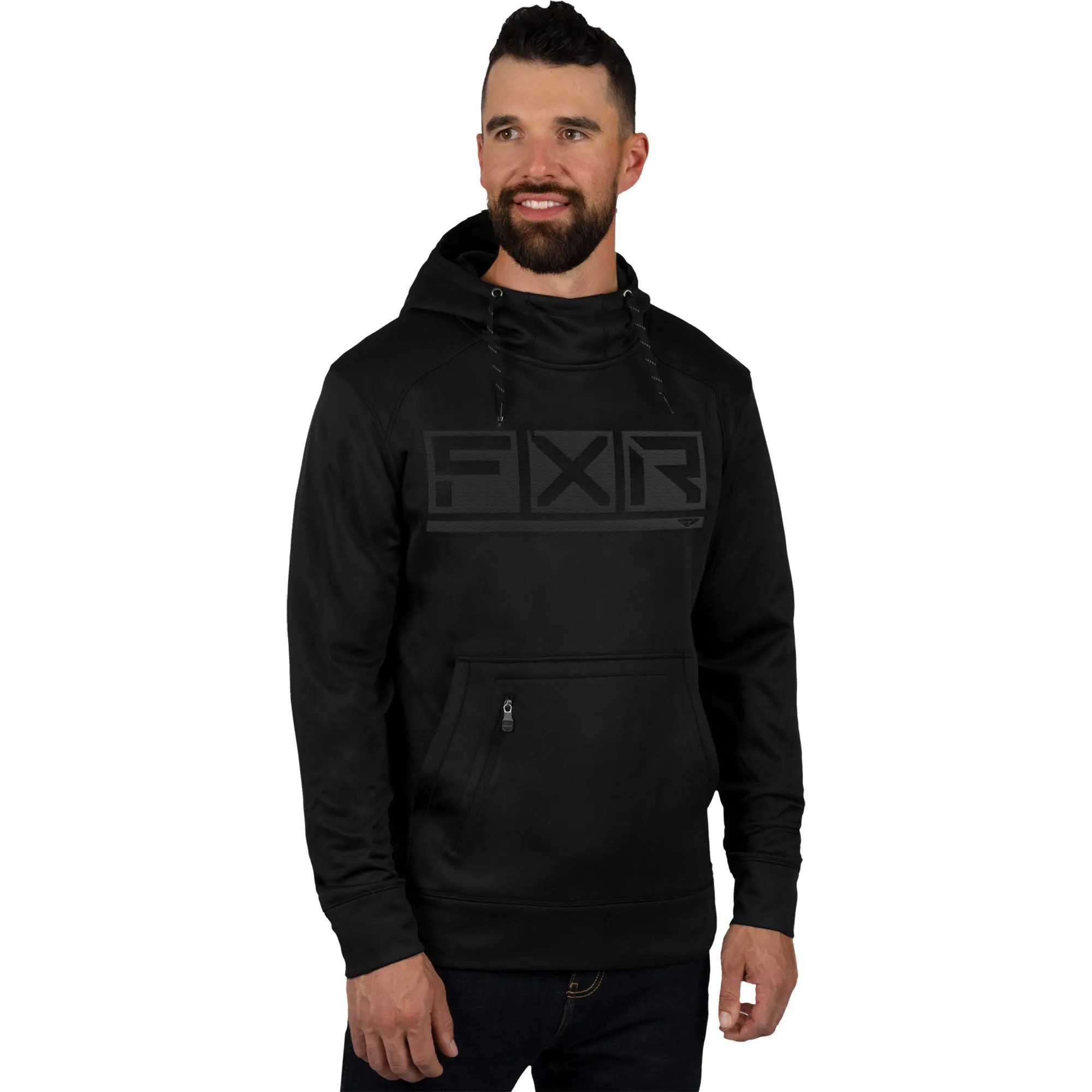 FXR  Black Ops Podium Tech Pullover Hoodie Hoody Polyester Fleece DWR Finish