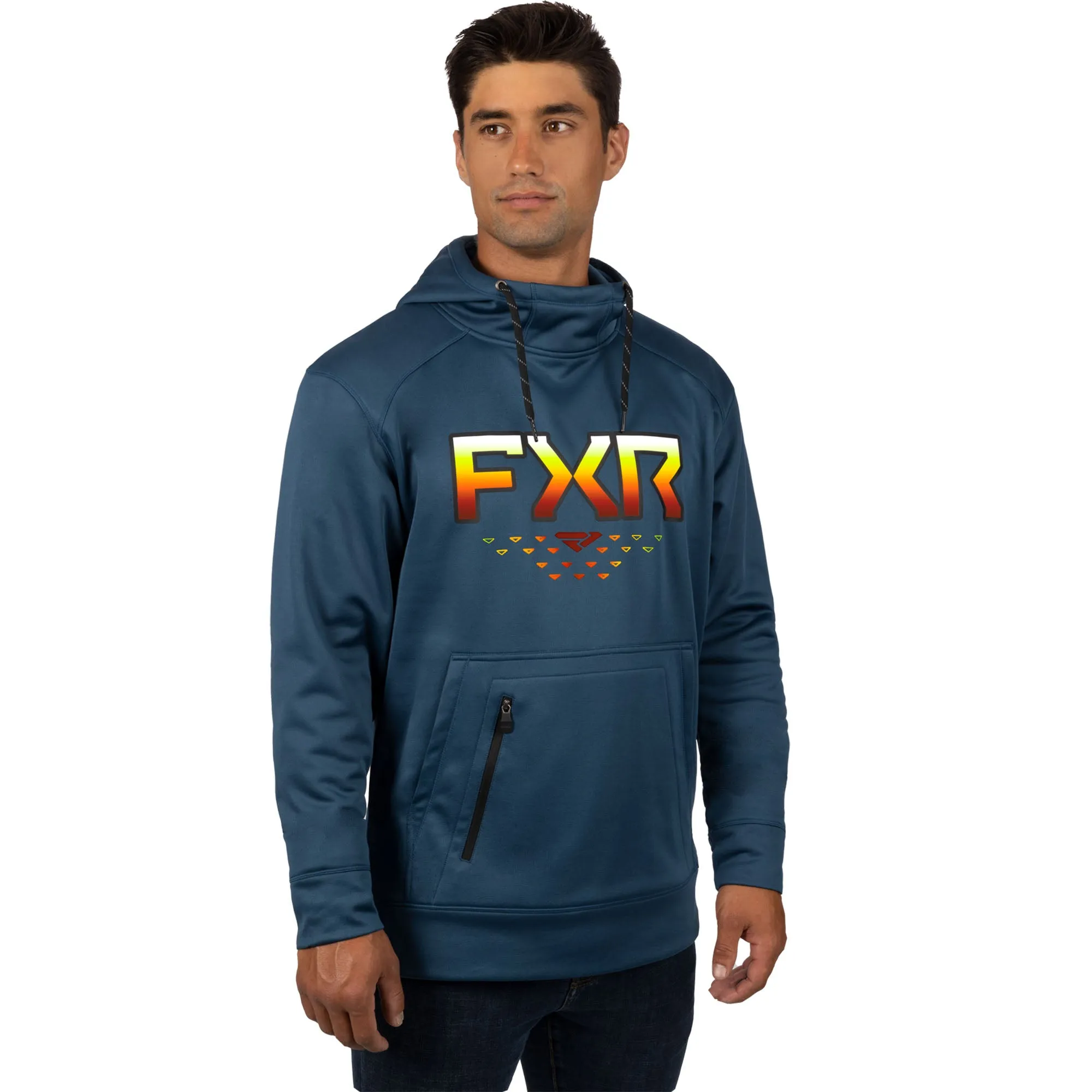 FXR Helium Tech Pullover Hoodie Slate/Inferno Blue