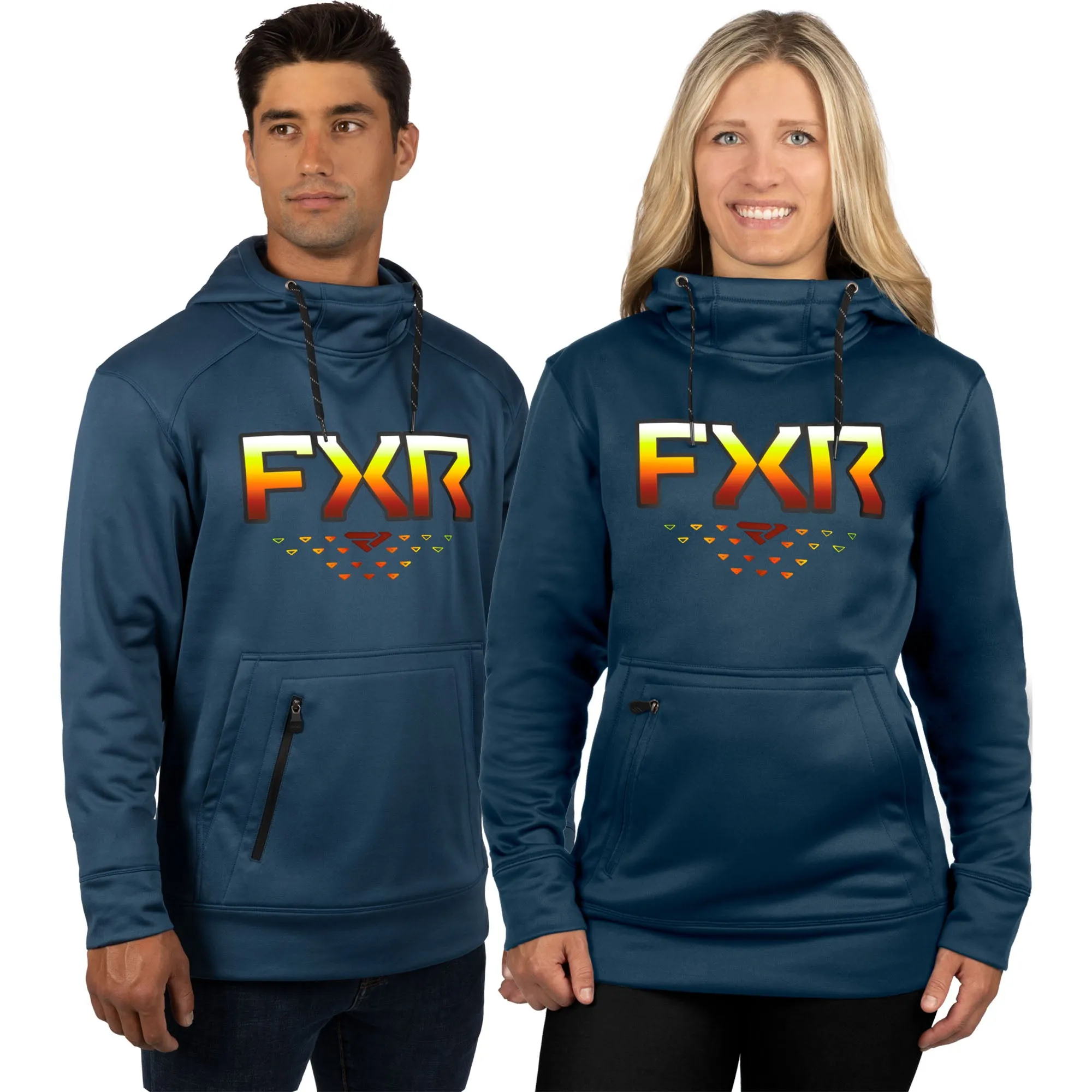 FXR Helium Tech Pullover Hoodie Slate/Inferno Blue