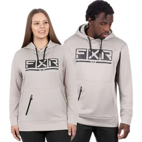 FXR Unisex Podium Tech PO Hoodie Stone/Black Grey