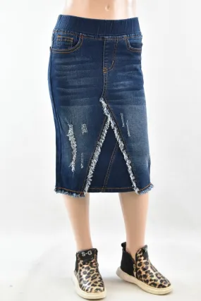 Girls Ava Denim Skirt