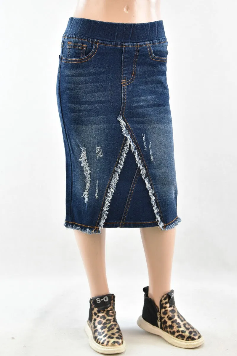 Girls Ava Denim Skirt