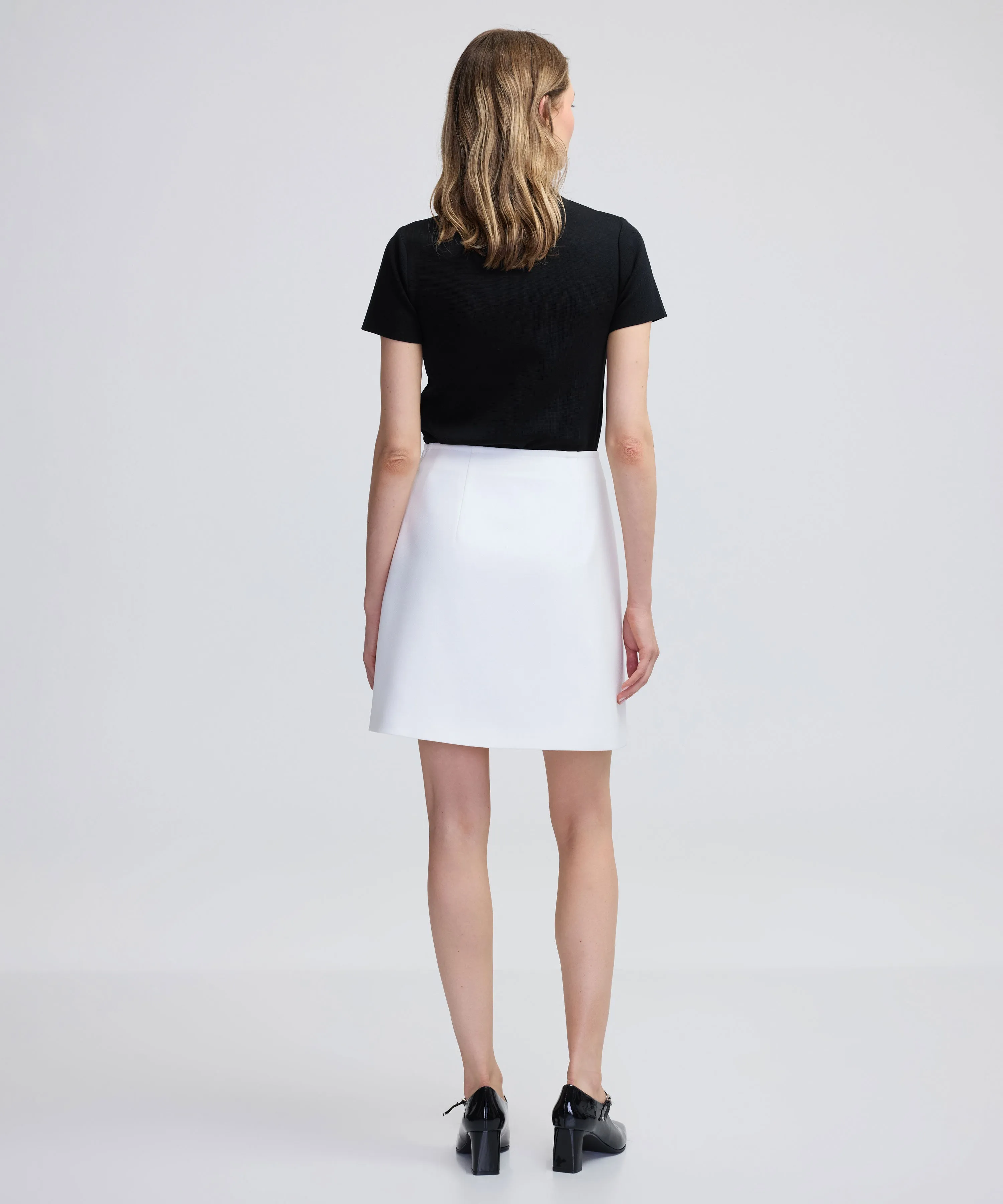 Ipekyol Contrast Buttoned Mini Skirt Ecru