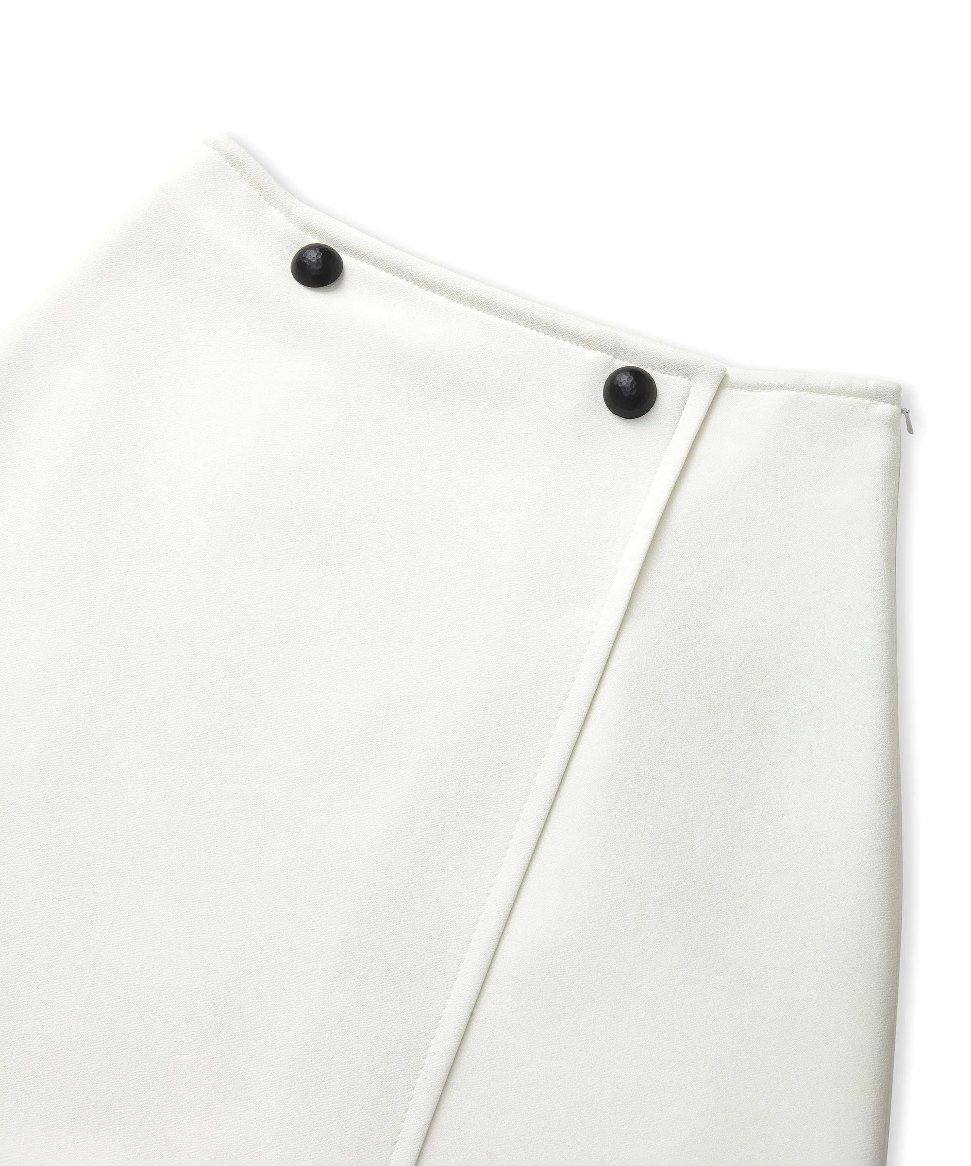 Ipekyol Contrast Buttoned Mini Skirt Ecru