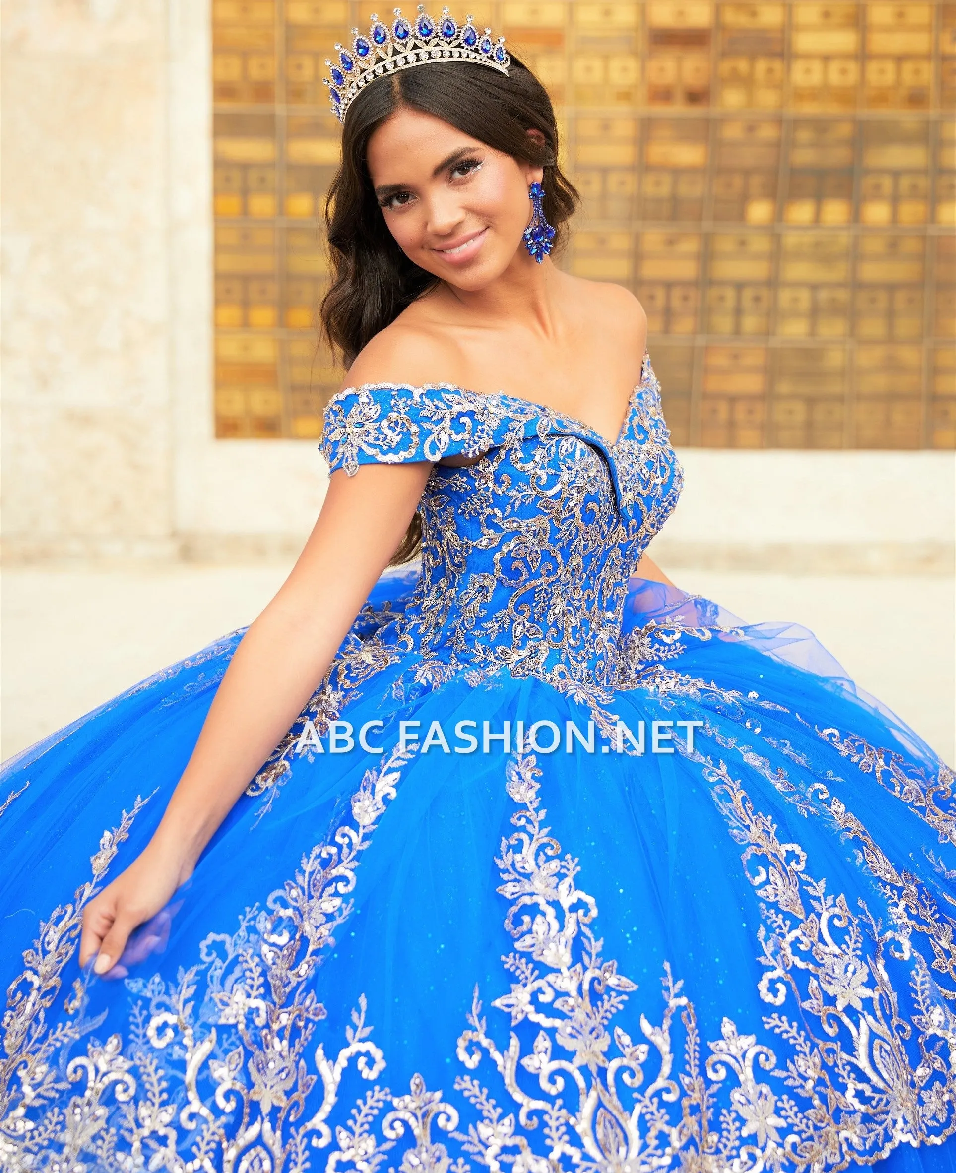 Off Shoulder Quinceanera Dress by House of Wu 26023