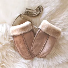 Sheepskin Baby Puddy Mitten - Beige