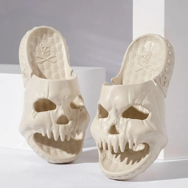 Skull Design Slippers 2023 Summer Outdoor