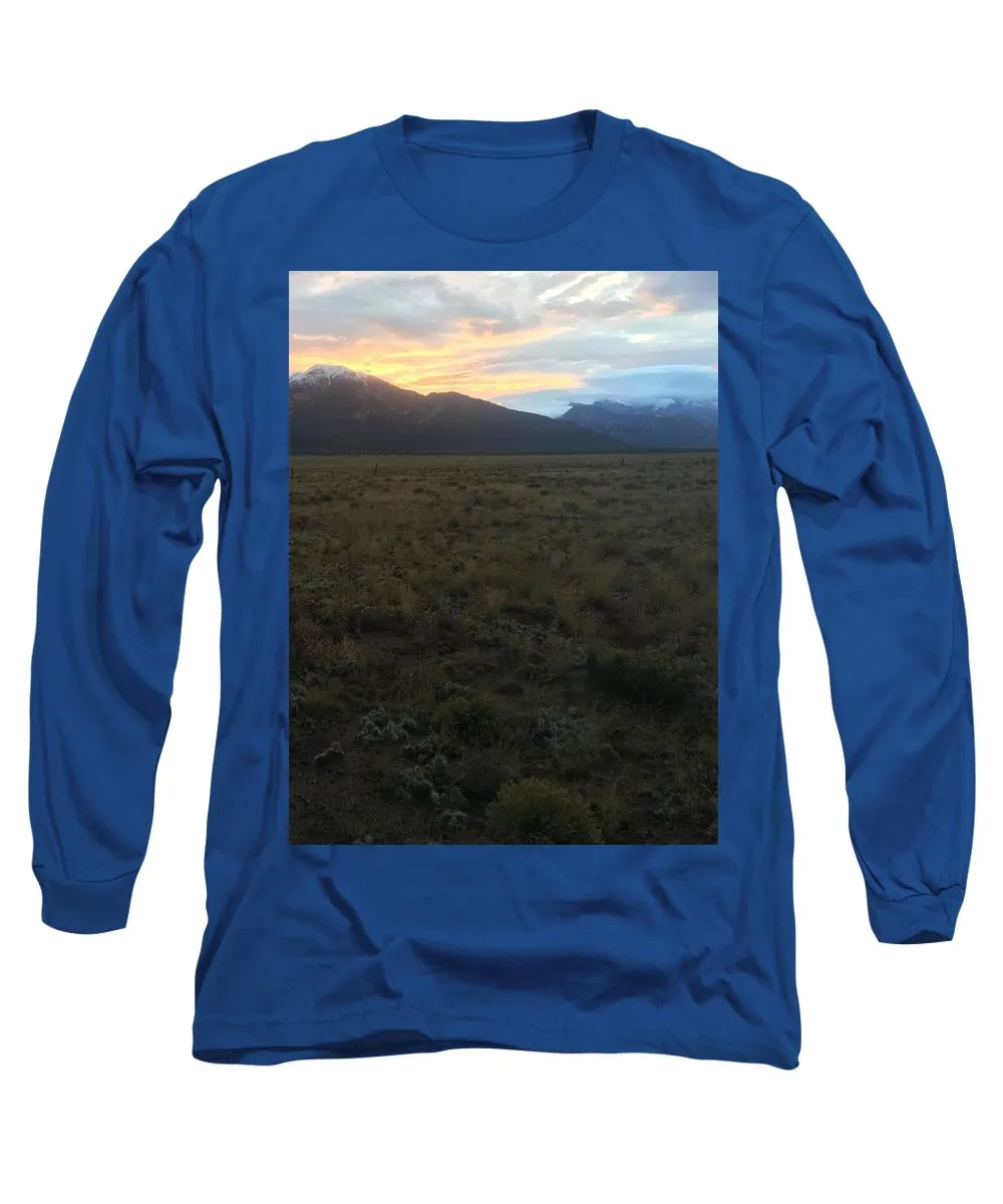 Snowy Morning Mists Crestone - Long Sleeve T-Shirt