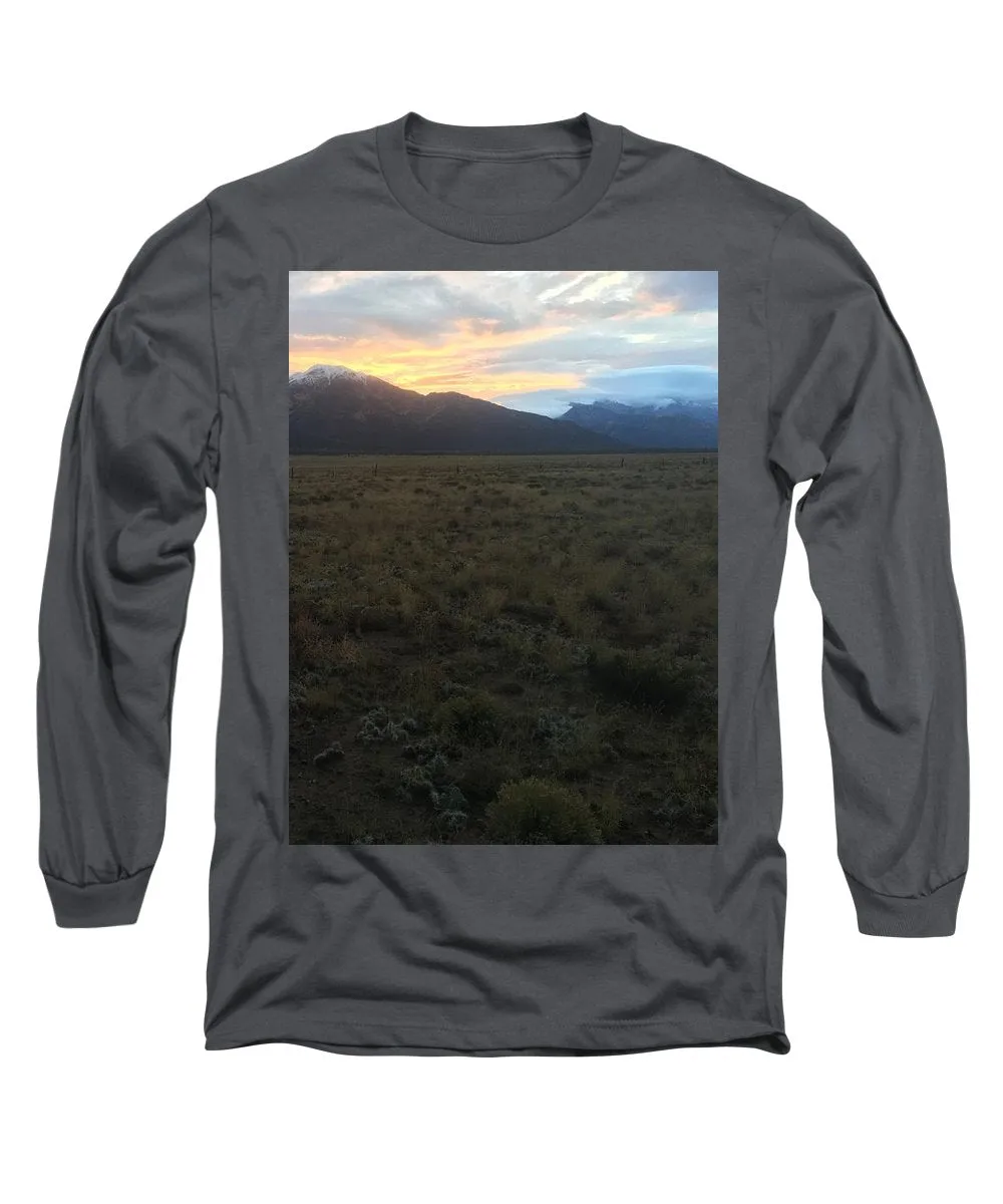 Snowy Morning Mists Crestone - Long Sleeve T-Shirt