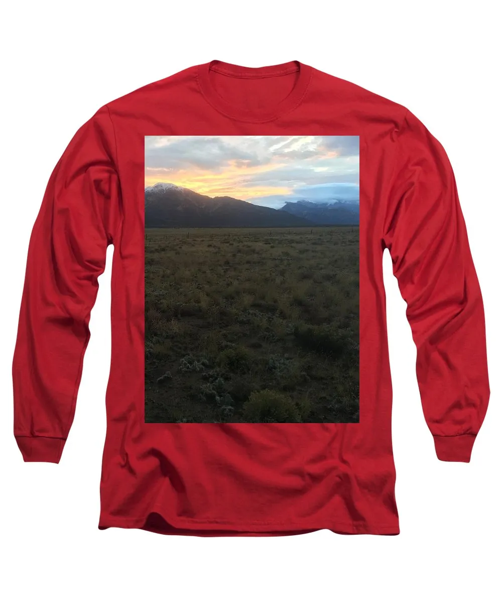 Snowy Morning Mists Crestone - Long Sleeve T-Shirt