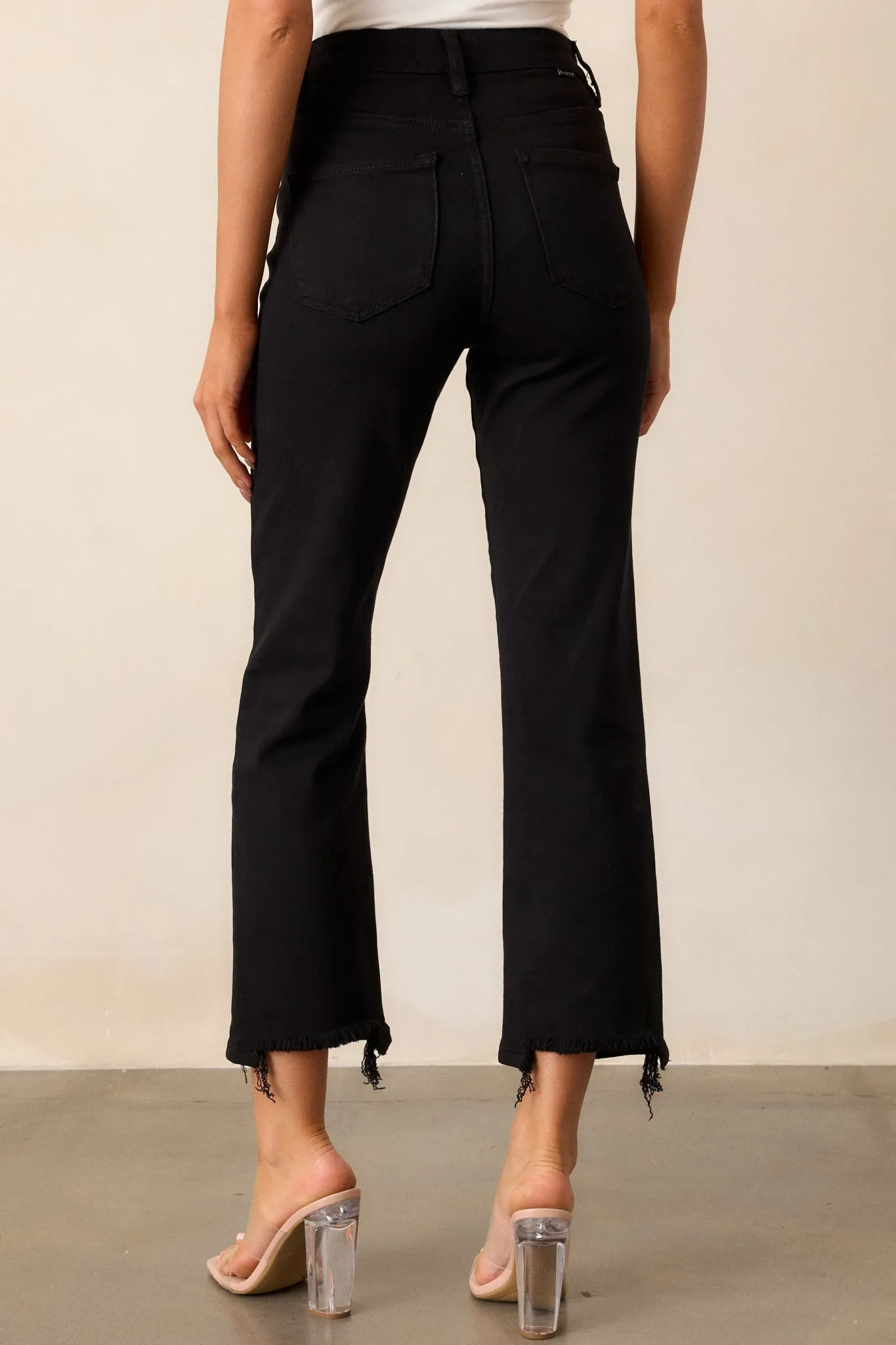 Soft Shadows Black Straight Leg Jeans