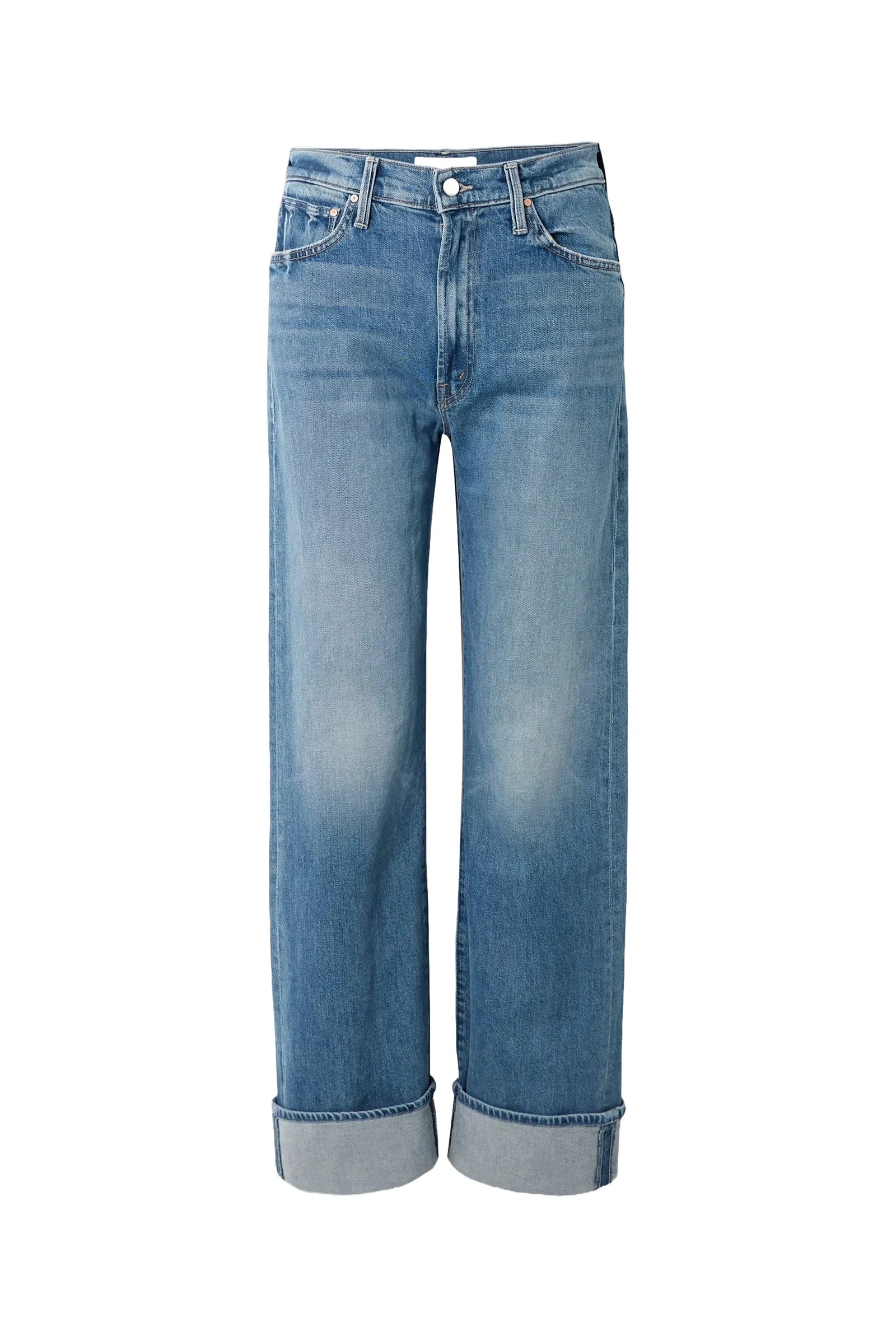 The Dodger Skimp Cuff High-Rise Straight-Leg Jeans