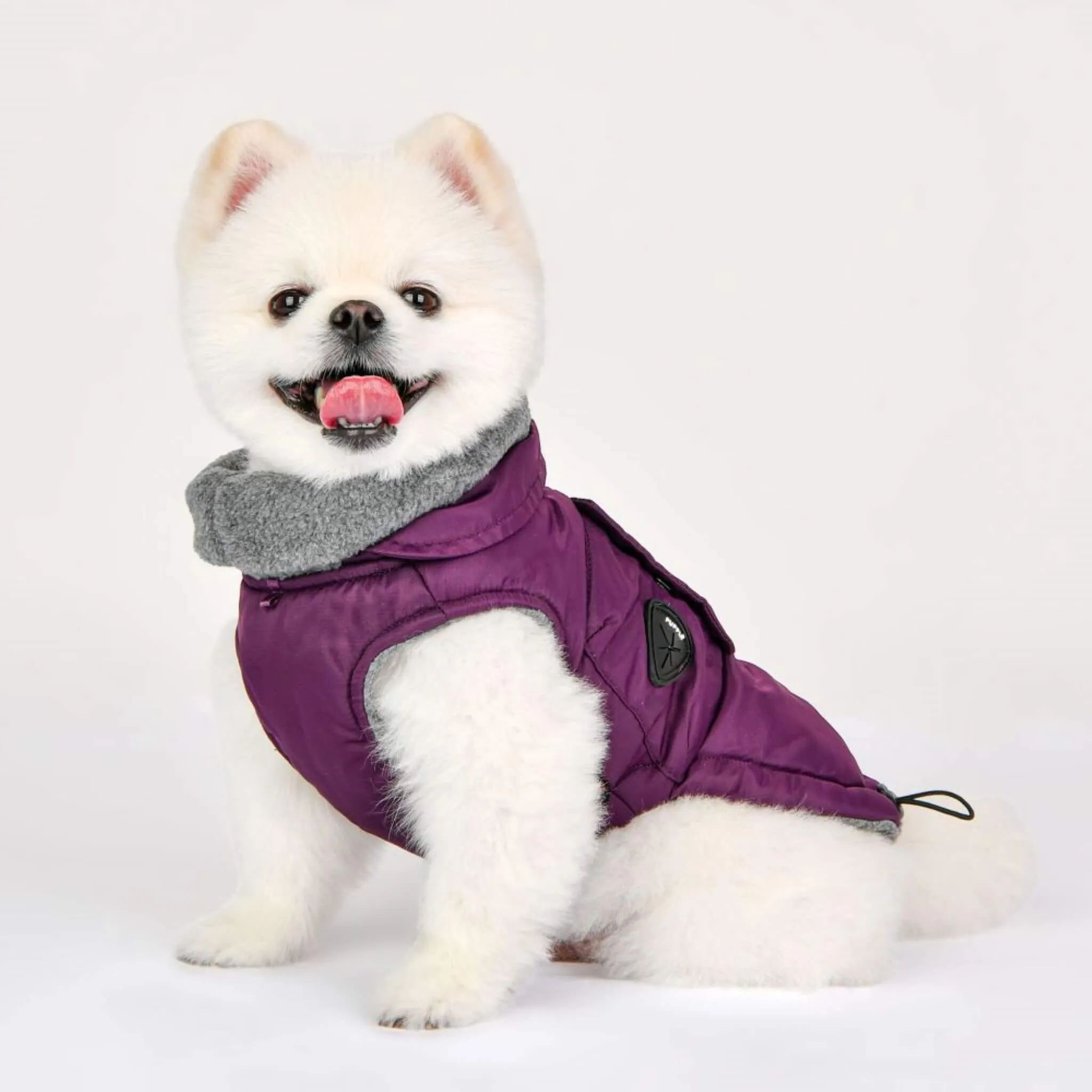 Tomas Winter Fleece Dog Coat with Integrated Harness