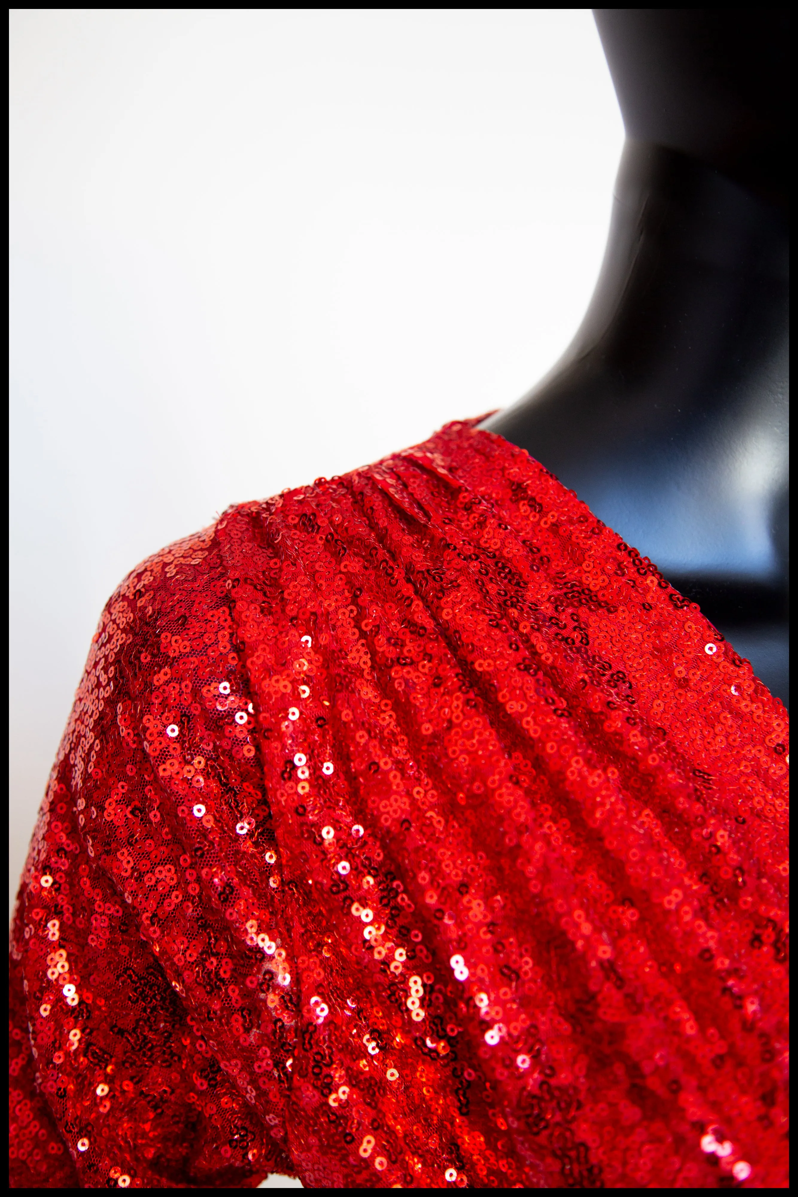 Vampess - Red Sequin Maxi Gown