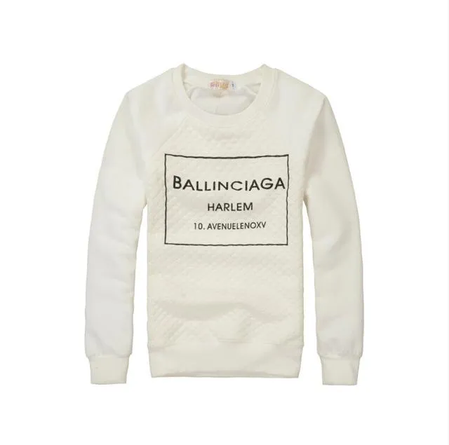 White/Black Casual Sweatshirt