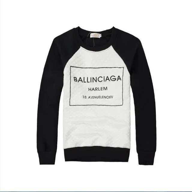 White/Black Casual Sweatshirt