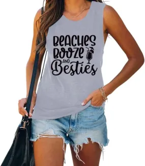 Women Girls Vacation Tank Tops Funny Summer Shirt