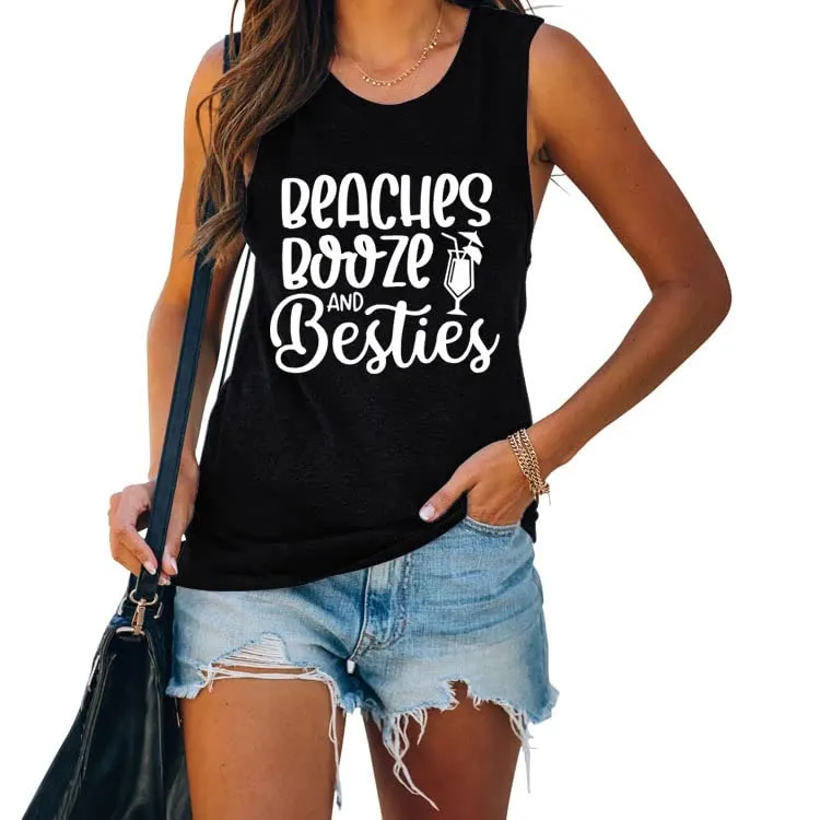 Women Girls Vacation Tank Tops Funny Summer Shirt